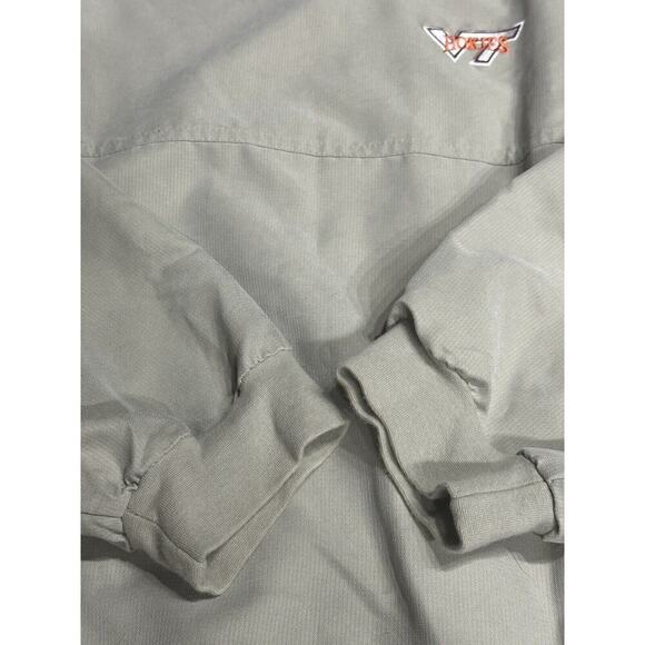 Va Tech Hokies Men’s V Neck Pullover Pockets Lightweight XL Tan Football - Picture 6 of 8